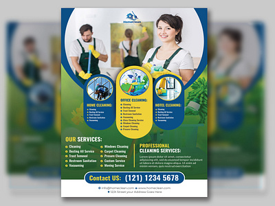 Cleaning Service Flyer Design Template