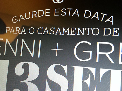 Guarde Esta Data (Save the date) brazilian portuguese save the date typography wedding