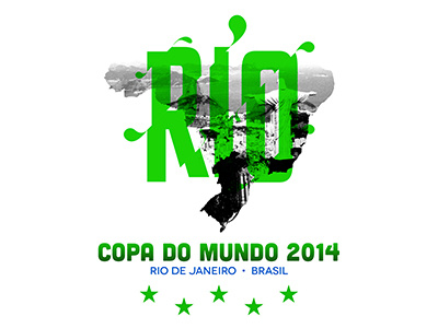 Cupa do Mundo (World Cup)- Rio 2014 brazil copa do mundo football rio de janerio soccer typography world cup