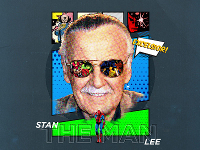 Stan Lee avengers design graphic design marvel spider man stan lee tribute typography