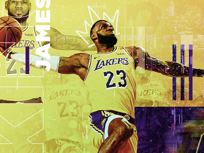 LBJ / 23 23 basketball graphic design king james la lakers lakers lebron lebron james nba sports sports graphics typography