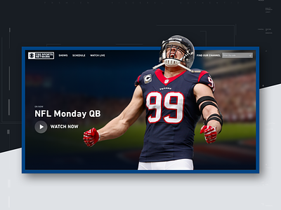 CBS Sports Network Redesign cable cbs graphic design motion principle product design redesign sketch sports streaming typography ui design ux design visual design