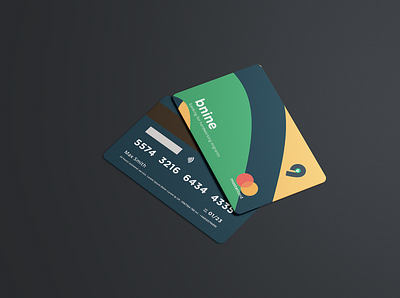 Credit Card Design branding design flat graphic design minimal typography vector