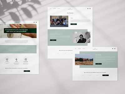 Charity Web Site Design branding design flat minimal ui web