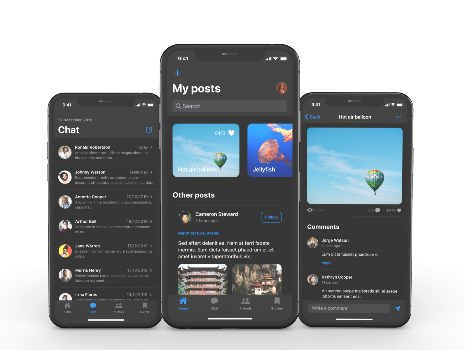 Social Media App iOS App by The Ash Product on Dribbble