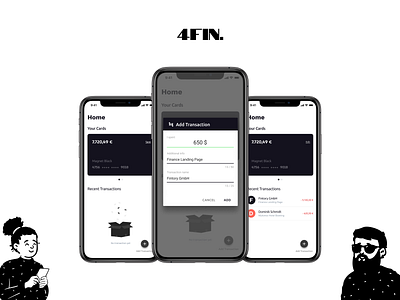 4FIN. aesthetic app app design application appstore design figma finance illustration online ui