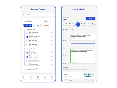 Medic app | Web app app app design blue design figma hospital medic medical ui uidesign ux web web application