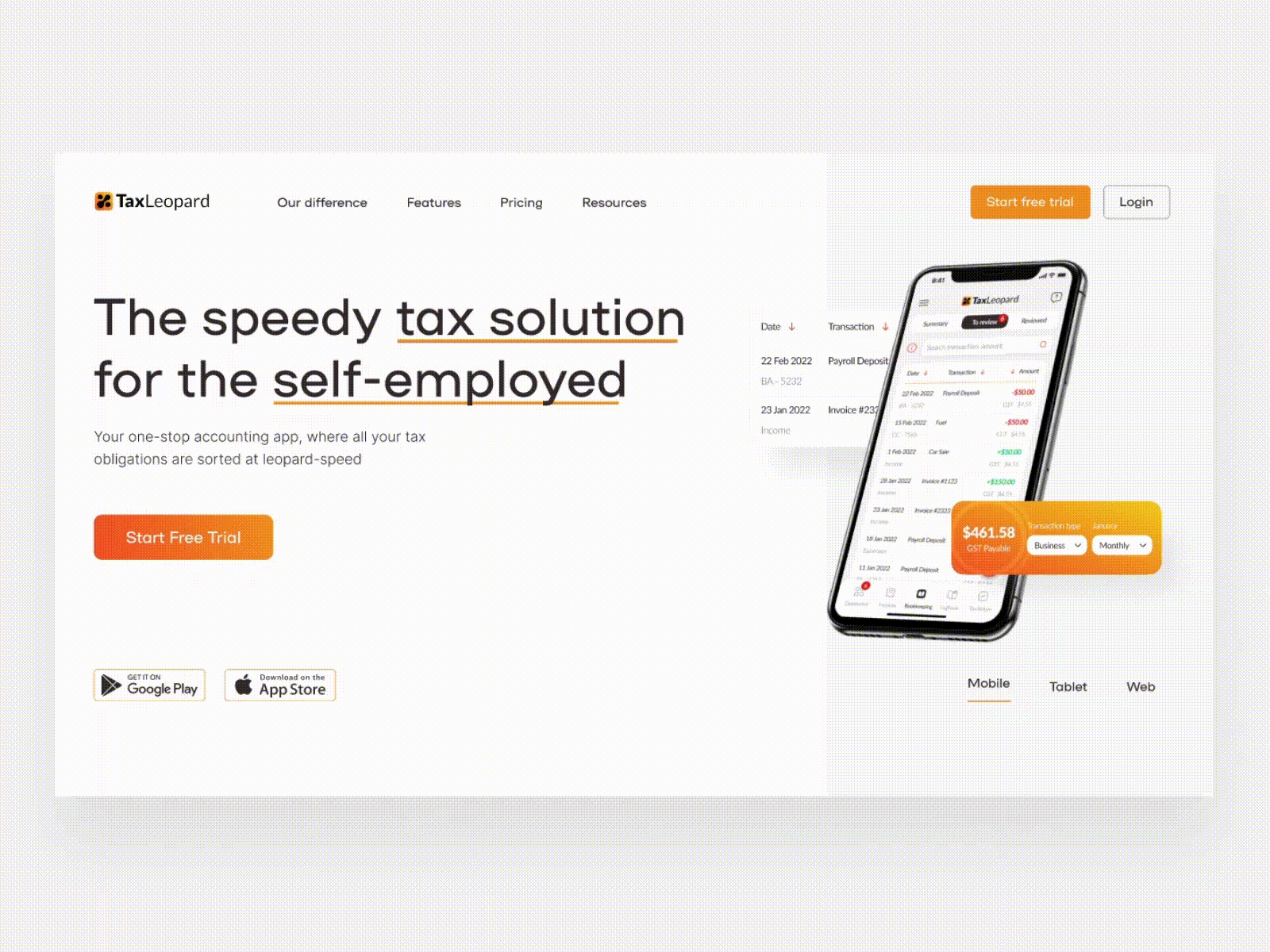 Website for Tax Leopard | Accounting app 3d animation app app design branding design figma graphic design illustration logo motion graphics ui ux vector