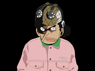 Usopp animation illustration one piece style supreme