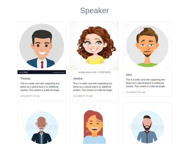 Conference Website by Myat Su Mon on Dribbble