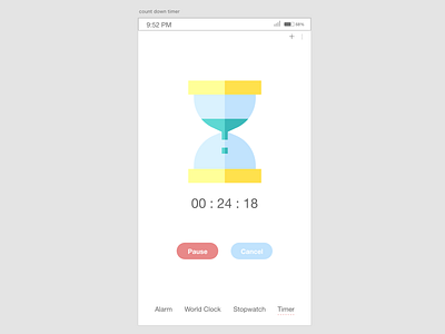 Countdown Timer adobe xd countdown countdown timer mobile mobile app mobile ui timer timer app