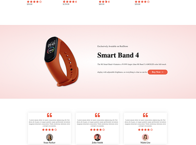 Red Store Ecommerce Website css ecommerce ecommerce shop home page html offer web design