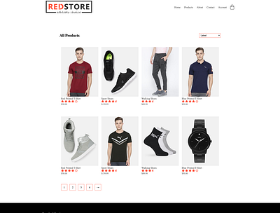 Red Store Ecommerce Website ecommerce ecommerce shop html css product page products web design