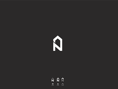 NA+Home Concept Monogram Logo creative creative design design designer logo logo design logos logotype minimal monogram