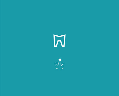 MA + Teeth Monogram Logo creative creative design design illustration logo logo design logos logotype minimal monogram