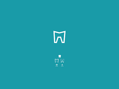 MA + Teeth Monogram Logo