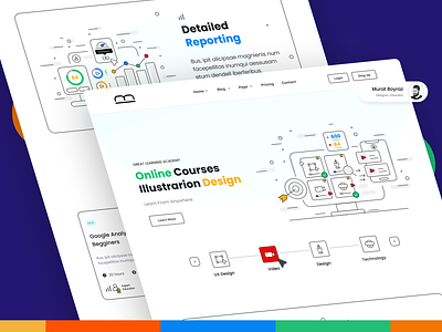 Online Courses Illustration Design