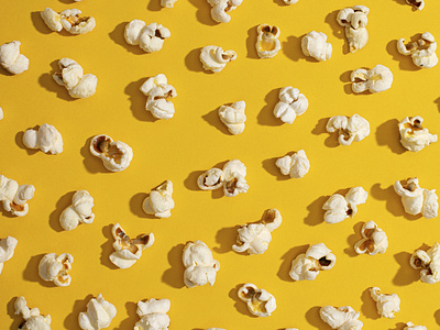 Popcorn Pattern colorful food minimal pattern popcorn