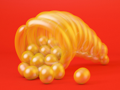 Cornucopia balloon balloon art c4d peru render