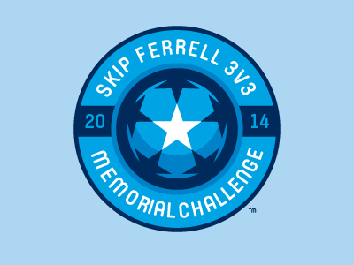 Skip Ferrell 3v3 Memorial Challenge amarillo ball bartodell crest football round roundel shield soccer star stars texas