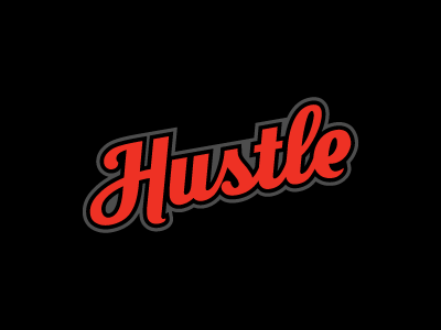 Amarillo Hustle Script amarillo baseball hustle sports typography