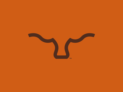 Longhorn cow horn logo longhorn texas