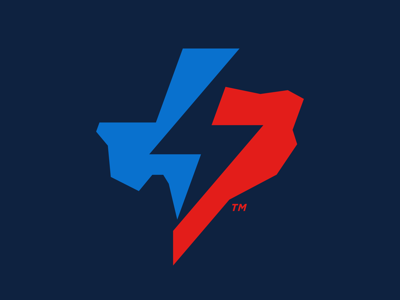 West Texas Electric blue bolt electric electricity logo red texas