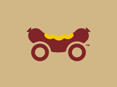 Weiner Wagon brat dog food hot logo mustard sausage truck weiner wheel