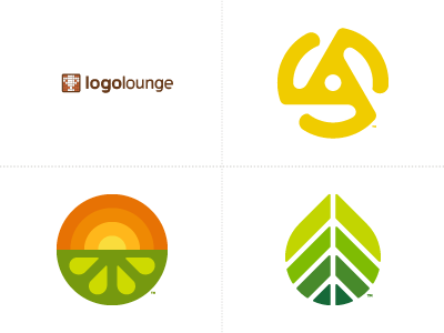 LogoLounge 2018 Trends Report 45 leaf lime logo logolounge record sunrise trend