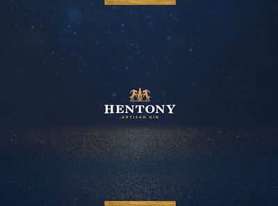 HENTONY Gin logo alcohol gin goat goats logo tree