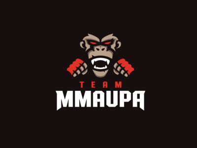 TEAM MMAUPA - MMA Fighter logo fight fighter logo mascott mma monkey team tfl ufc
