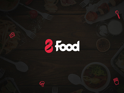 8 Food logo 8 8food brandking eight food foodporn fork knife logo