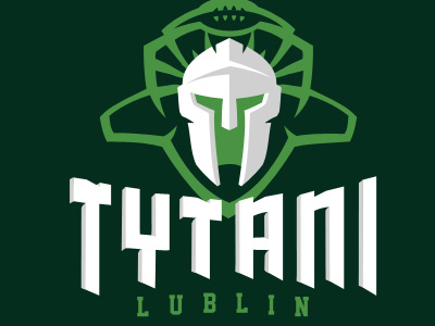 Tytani Lublin logo american football logo nfl sports team touchdown