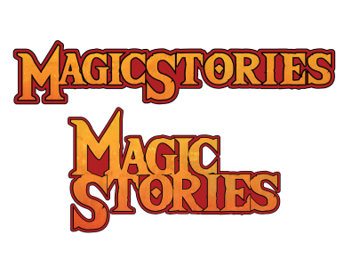 Magic Stories Logo esports illustrator logo offset path textures typography