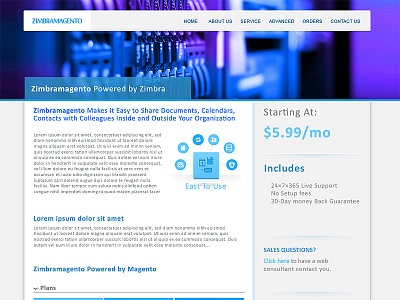website layout - zimbraMagento layout magento plane price website zimbra