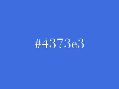 Favorite - 4373e3 code color favorite hex