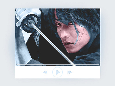 video UI, Samurai X app controller kenshin movie play rurouni samurai ui video