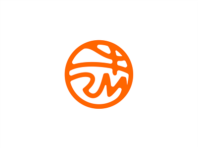 rm dribble design icon logo typography