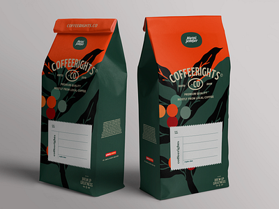 Coffeerights.co packaging design branding coffee packaging design packaging graphic design illustration packaging mockup packaging productdesign vector packaging