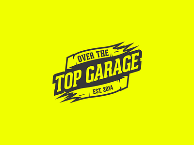 Over The Top Garage branding garage icon identity illustrator logo mark motorsports
