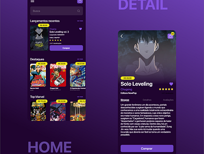 Shop Magazine Dark dark design magazine manga shop ui uiux