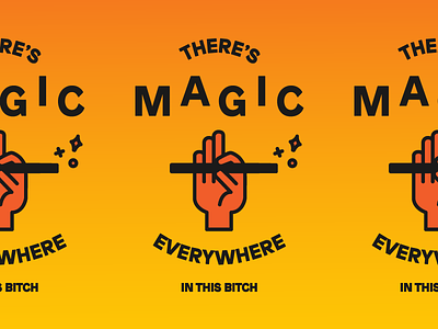 Magic Bitch hand icon magic tricks wand wu tang clan