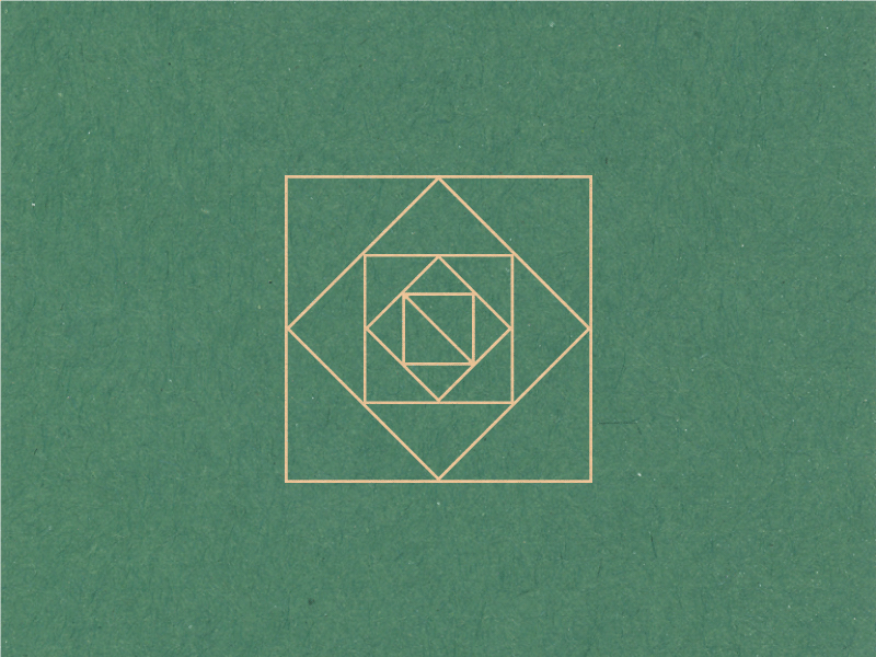 Nest branding extended geometric geometry green logo nest square symbol texture type