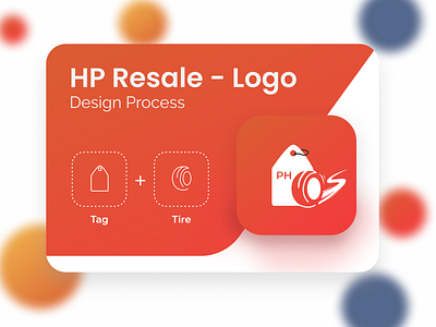 HP Resale art branding car design design process figma gradient graphic graphic design graphicdesign illustration logo logodesign modern price tag process selling tag tire