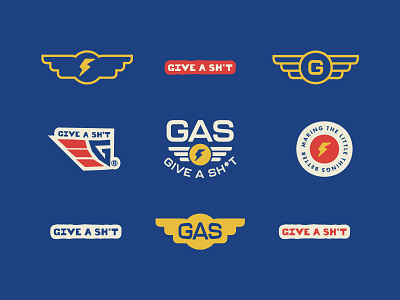 Give A Sh*t badge brand identity brand kit branding california consulting design gas identity logo logos mark typography