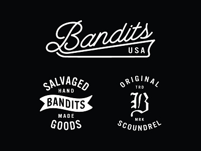 Bandits badge bandits branding certified logo mark original scoundrel
