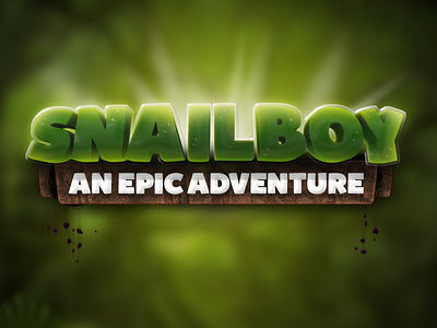 Snailboy Logo cartoon design epic fun game gaming identity ios iphone game logo slime snailboy