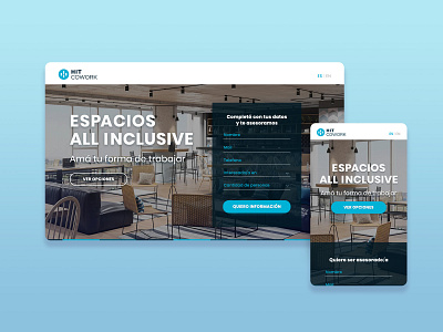 HIT COWORK | Landing Page coworking coworking space landing page second shot