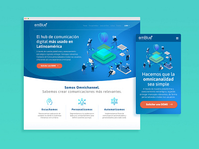emBlue | Global Institutional Website hub marketing omnichannel website