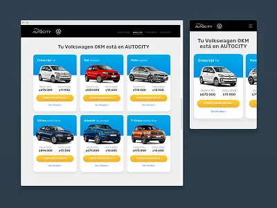 Autocity Rolen | Layout Design automotive grid landing landing page volkswagen vw